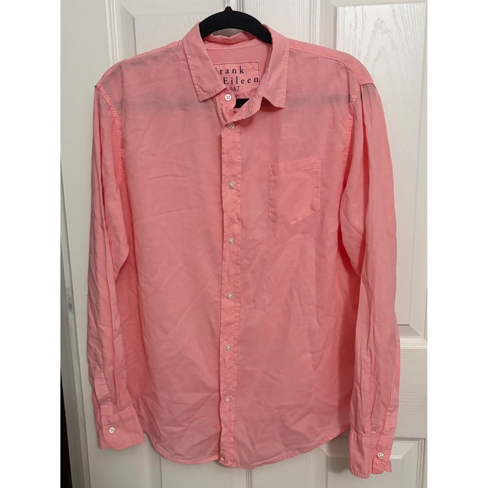 Frank & Eileen | Pink Button Down Shirt Cotton Luke Sz S‎